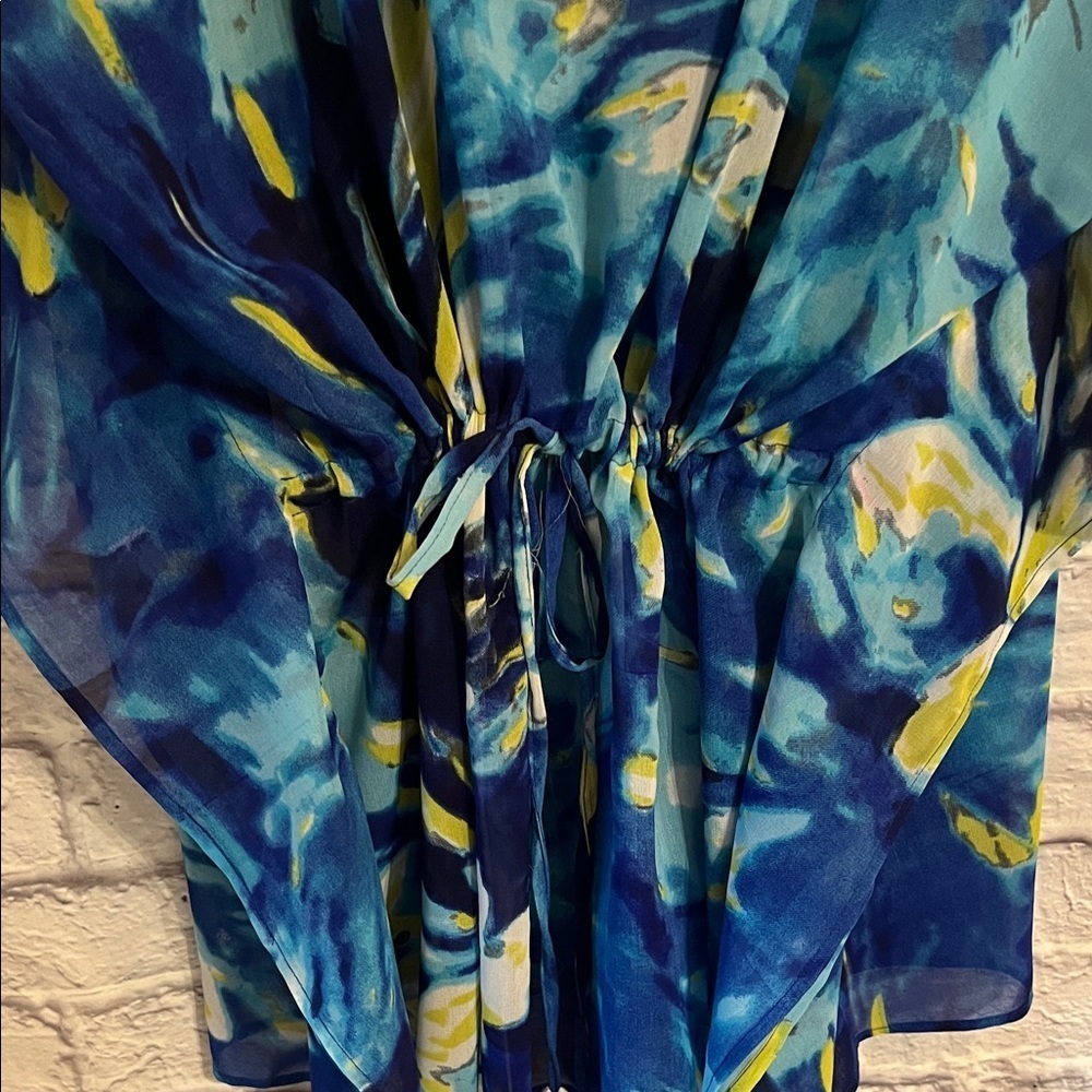 LUCKY & COCO NWT Kaftan Womens 3X Blue Water Embellished
Gemstone Beach Wear - Picture 8 of 15